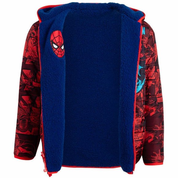 Marvel Spider-Man Kids Reversible Jacket NWT - Picture 6 of 13